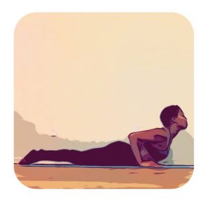 yoga pose: baby cobra