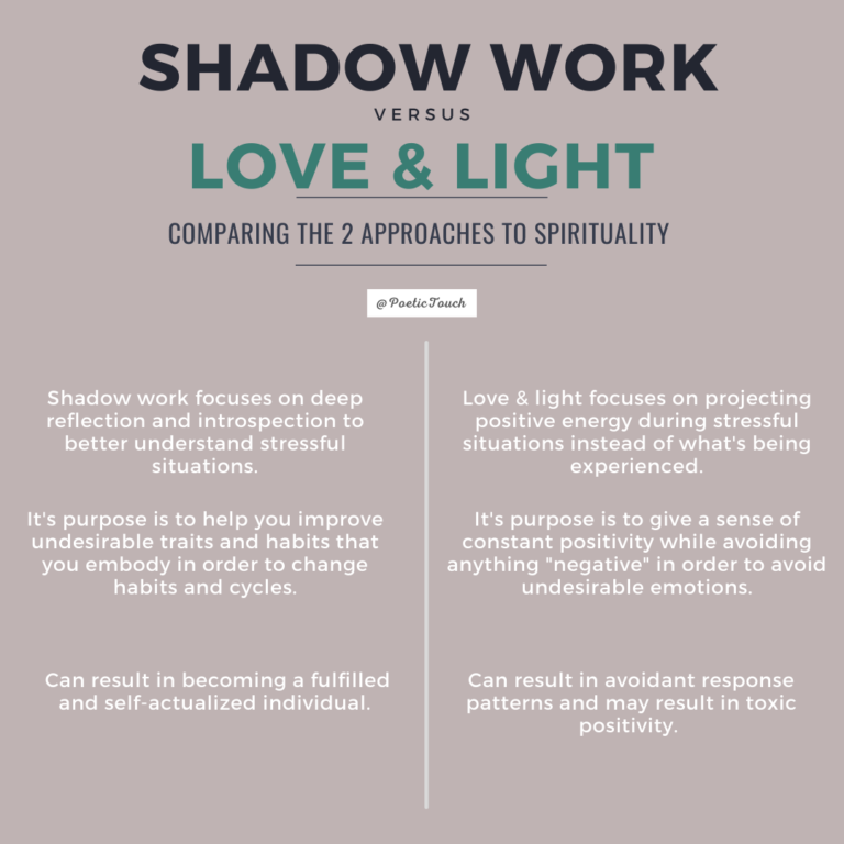 Shadow work vs love and light